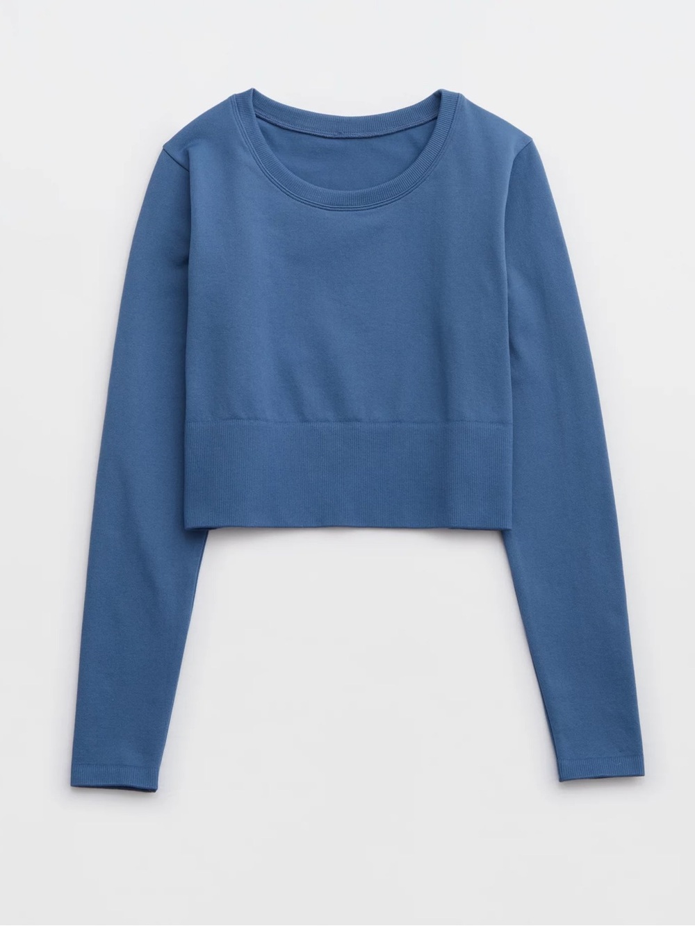 OFFLINE By Aerie Sidewalk Seamless Long Sleeve Cropped Athleisure T-Shirt Top XL - Picture 3 of 9